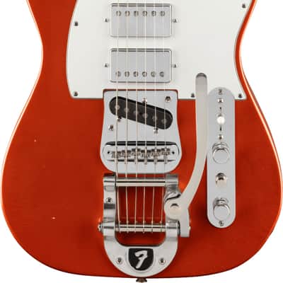 Fender Stories Collection Mike Campbell Signature Red Dog Telecaster Electric Guitar, Maple Fingerboard, Red Dog Red image 2