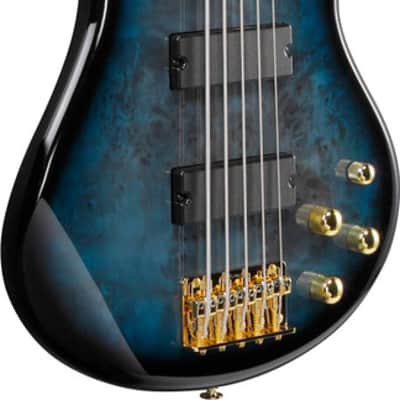 Ibanez Gio SR 5 String Electric Bass - Transparent Marine Burst (GSR205PCTMU) image 2