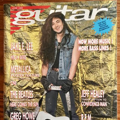 Guitar for The Practicing Musician  June 1989 Jake E. Lee on the cover image 1