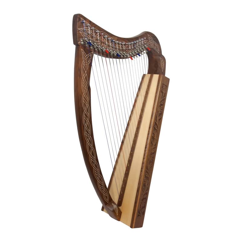 Roosebeck HPXPCW | PIXIE HARP 19-STRING NON-STANDING CHELBY LEVERS WALNUT THISTLE. New with Full Warranty! image 1