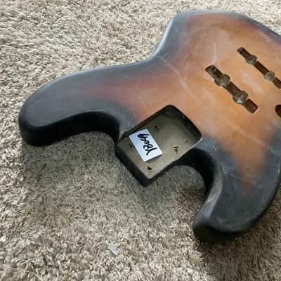 Left Handed 4 String Jazz Bass Style Basswood Body image 4