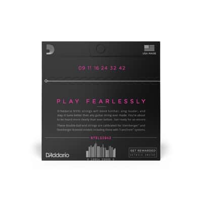 D'Addario NYXLS0942 Double Ball End Steinberger Strings Super Light 09-42 image 4