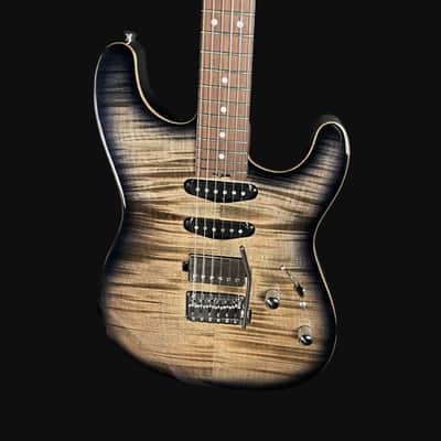 CREAM T POLARIS CUSTOM HSS Electric Guitar In Black Hole Burst image 3