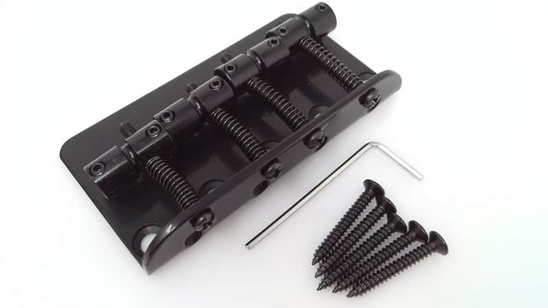 True Custom Shop® Black 4-String  Bass Bridge Upgrade for Fender Precision Bass & Jazz Bass image 1
