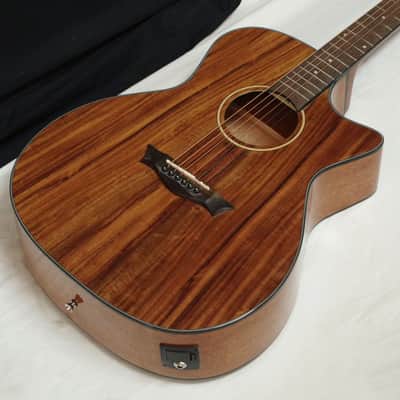 DEAN Axcess AXS Koa Exotic Cutaway acoustic electric GUITAR New w/ Dean CASE image 5