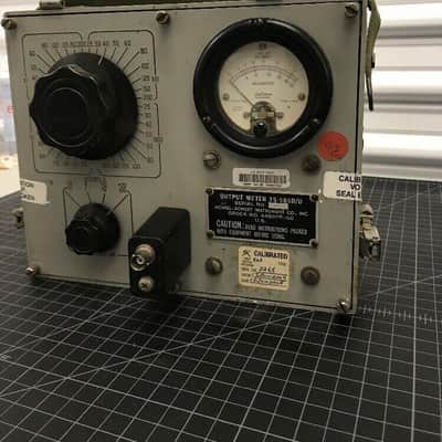 Vintage US Army TS-585 C/U Audio Output Level Meter, With Lid #2 image 3