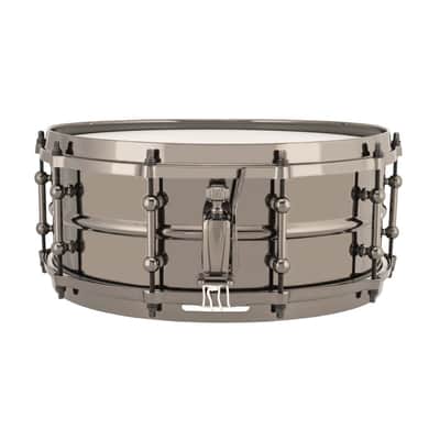 Ludwig 5.5x14" Universal Brass Snare Drum with Black Nickel Hardware image 2