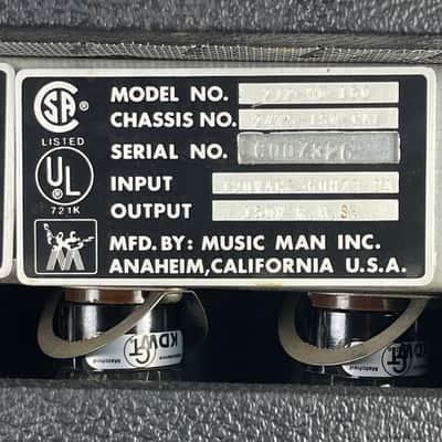 1981 Vintage Music Man 212-HD-150 Guitar Amp 150 Watts 2x12" image 17