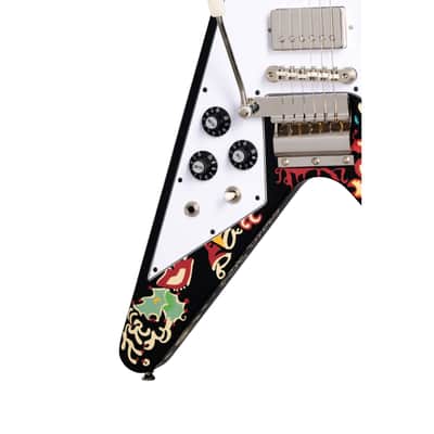 Epiphone Jimi Hendrix Limited Edition Left-Handed "Love Drops" Flying V w/ Hardshell Case image 7