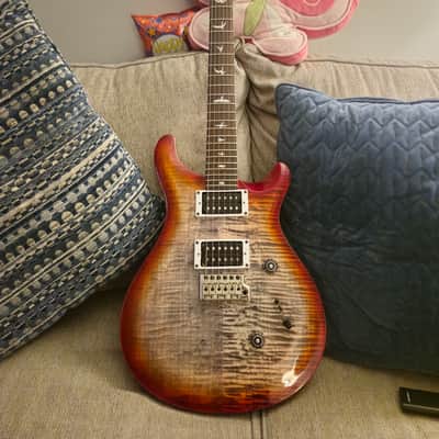 PRS SE Custom 24 Charcoal Cherry Burst with Locking Tuners image 1