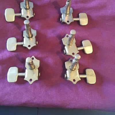 Grover Sta-tite Guitar Tuners Set ( 3+3), Square-ish Buttons image 4