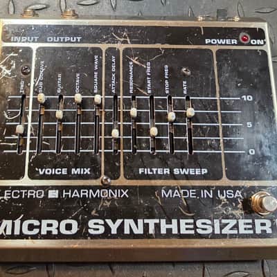 Electro-Harmonix Micro Synthesizer 1990s - Black 24vDC Power Supply Synth image 2