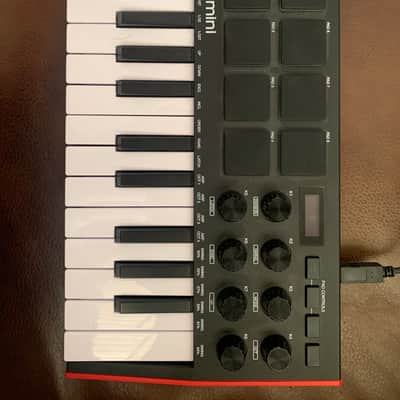 Akai MPK Mini MKIII 25-Key MIDI Controller 2020 - Present - Red with Black Keys