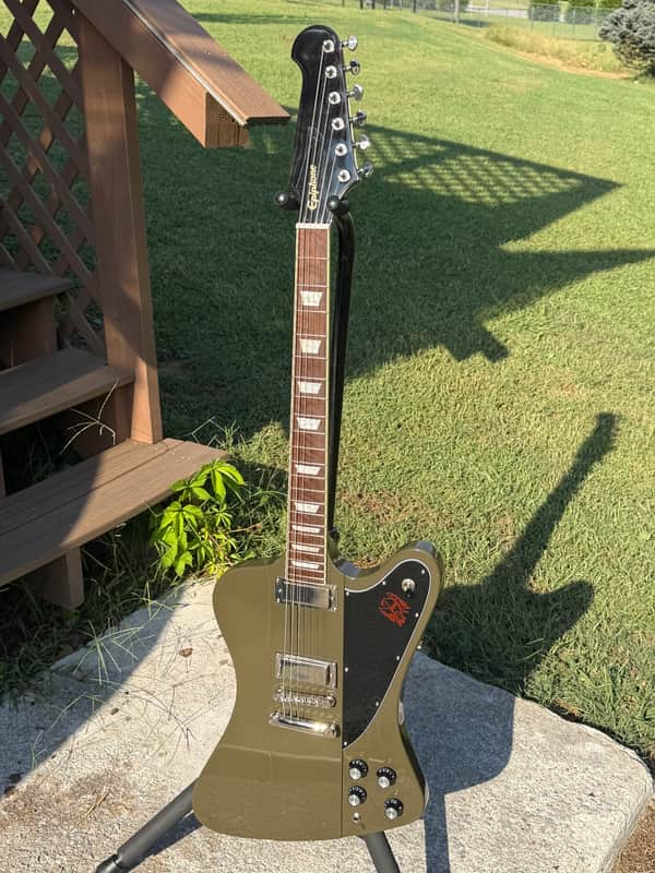 Epiphone Limited Run Firebird 2020 - Olive Drab Green