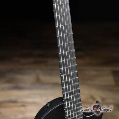 ESP LTD EC-1000 Baritone Fishman Fluence Guitar – Charcoal Metallic Satin image 4