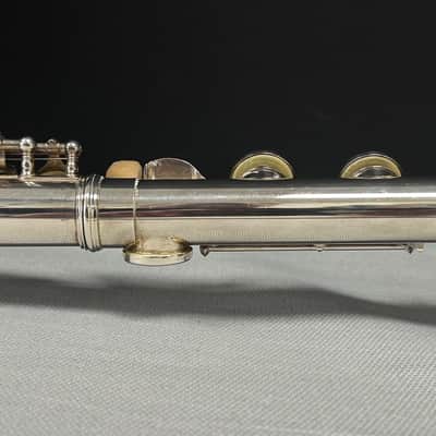 Yamaha YFL-371 Intermediate Flute - Solid Silver Headjoint, Open Hole, Off-set G, B Footjoint w/ Case image 8