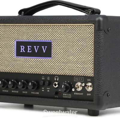 Revv D20 20-/4-watt Tube Head - Black Tolex (RevvD20Td2) image 3