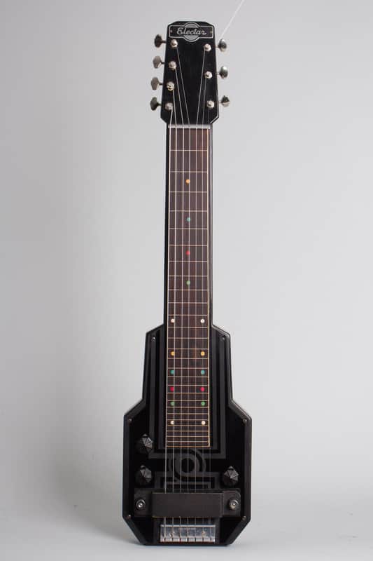 Epiphone  Electar Model M 7-string Lap Steel Electric Guitar (1938), ser. #1668, original tweed hard shell case. image 1