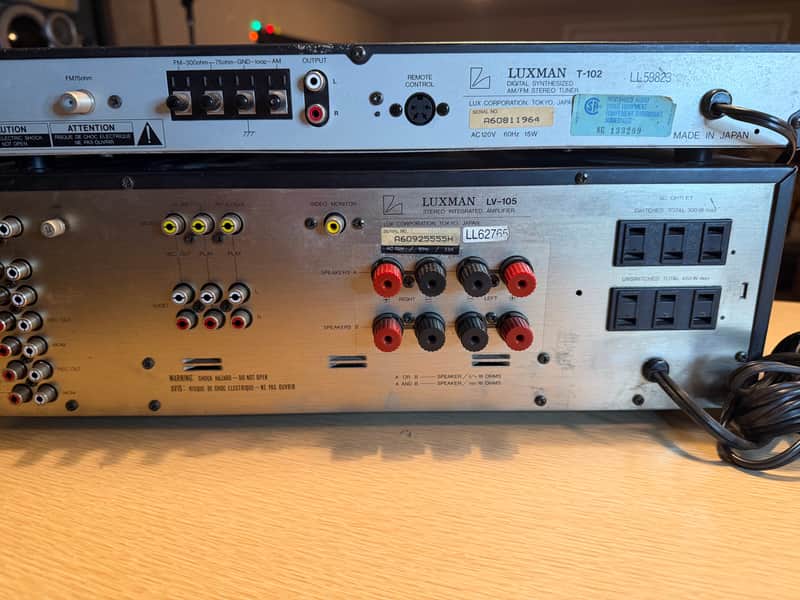 Luxman LV-105 Stereo Integrated Amplifier + T-102 Stereo | Reverb
