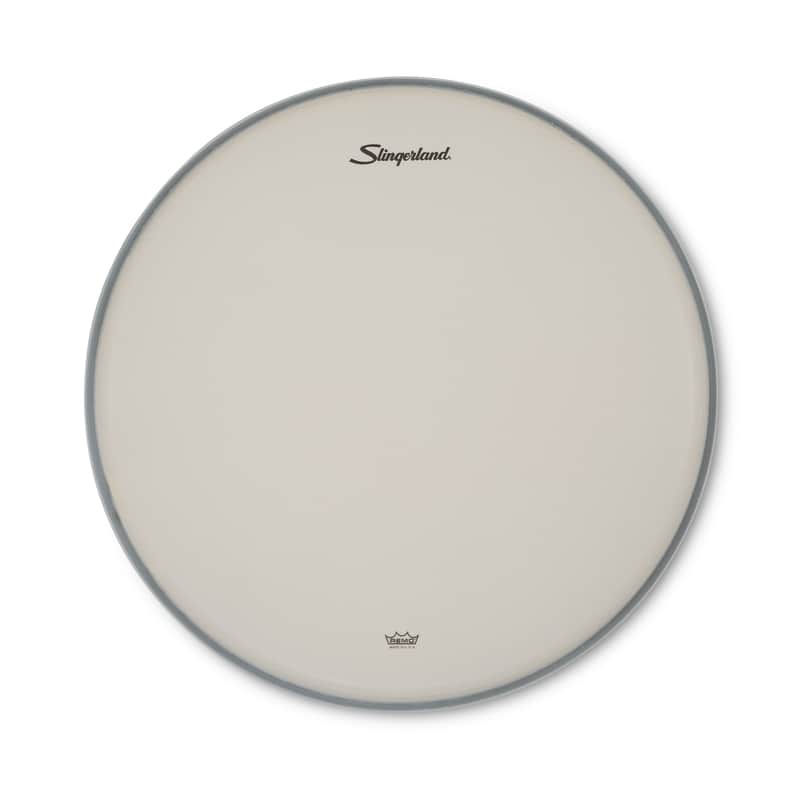 Slingerland 12" Tom/Snare Batter Head, Amb, SL Logo image 1