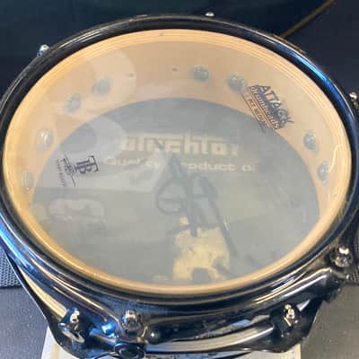 Terry Bozzio's DW 2000s - 2.5x8" Collector's Maple Piccolo Tom - "Bb/A#" Autographed! Transparent Dark Walnut Satin image 15