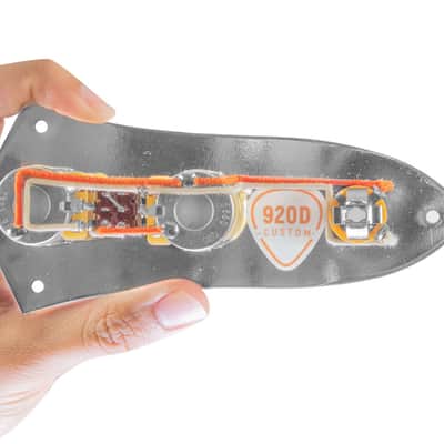 920D Custom JB-CON-CH-BK-T Upgraded Dual Pickup Bass Concentric Control Plate with Toggle image 2