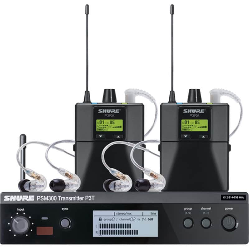 Shure Shure PSM 300 Twin-Pack Pro Wireless In-Ear Monitor Kit (G20: 488 to 512 MHz) image 1