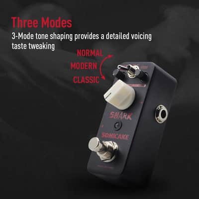 SONICAKE MiniLane Shark Classic Crunch/Distortion Guitar Effects Pedal(U.S. domestic inventory) image 3