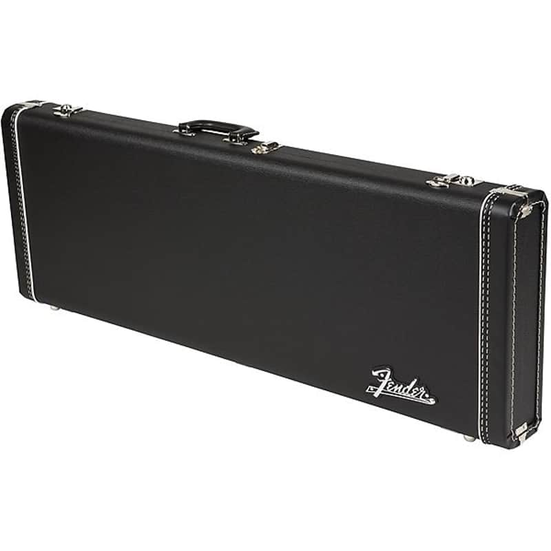 Fender G&G Deluxe Strat/Tele Hardshell Case, Black with Orange Plush Interior, Fender Amp Logo 2016 image 2