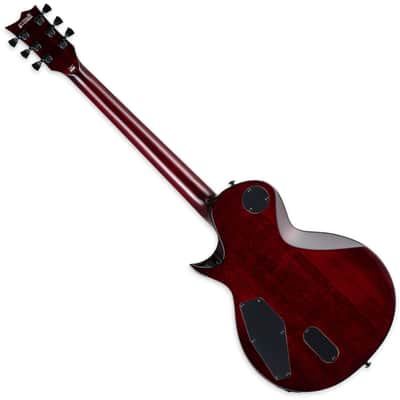 ESP LTD Deluxe EC-1000QM See Thru Black Cherry Guitar B-Stock image 2