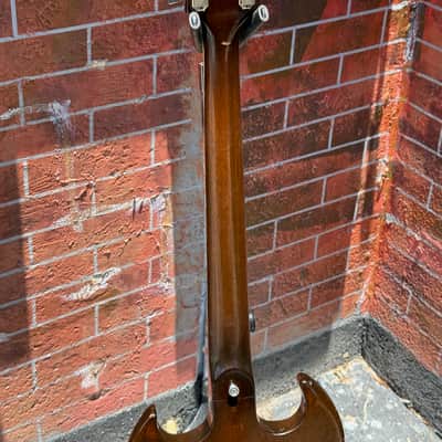 Gibson SG Custom 1969 - an ultra rare large'gard w/a combo of Walnut finish w/all Chrome Hardware ! image 9