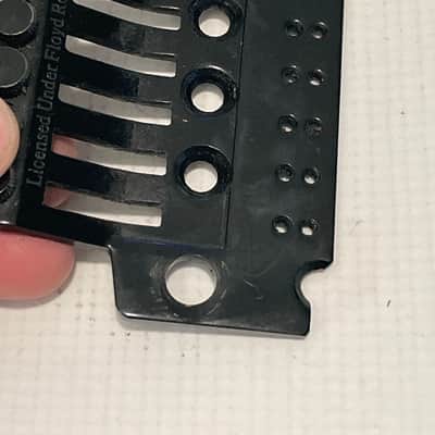 2000's Japan Jackson Licensed JT-580LP Floyd Rose Tremolo Bridge Black Base Plate image 4