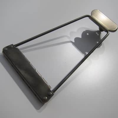 Harmony & Silvertone Archtop & Flat Top Guitar Tailpiece Authentic Vintage Part Circa-1950s-1960s-Nickel Silver image 1