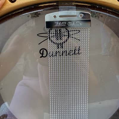 Dunnett Classic StereoPly 4-Ply Maple/Poplar Snare Drum w/ Wood Hoops Gold Sparkle 14x5'' image 12