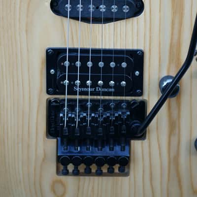 ESP Mirage Deluxe Electric Guitar Natural Grain Floyd Seymour Duncan image 5
