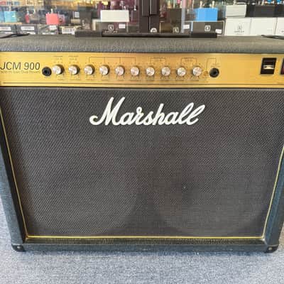 Marshall JCM 900 Model 4502 50-Watt Hi Gain Dual Reverb 2x12 Combo 1990- UK made- w/Ft SW image 1