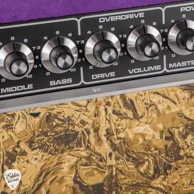 Amplified Nation Bombshell Overdrive 50w Head/1x12 Speaker Cab - Purple Suede & Liquid Gold Leaf #194 image 6