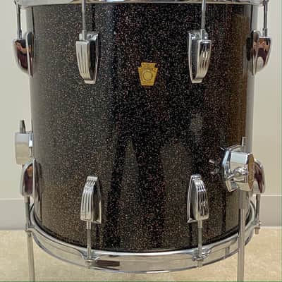 Ludwig 12x18"/8x12"/14x14"Jazzette w/ 5x14" Jazz Fest - Finest known. VIDEO. Rare Black Galaxy image 11