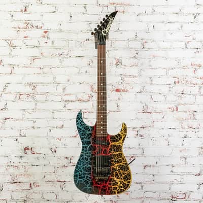 メ*ビ様 CHARVEL シャーベル MODEL 3DR RAINBOW 1988-1989 Charvel Model 3DR Tri Color Crackle Japan MIJ Guitar