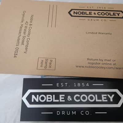 Noble & Cooley *Pre-Order* Horizon 6.5x14" Maple/Mahogany Hybrid Snare Drum in Blackwash Satin & Chrome Hardware | Made in the USA | Authorized Dealer image 10