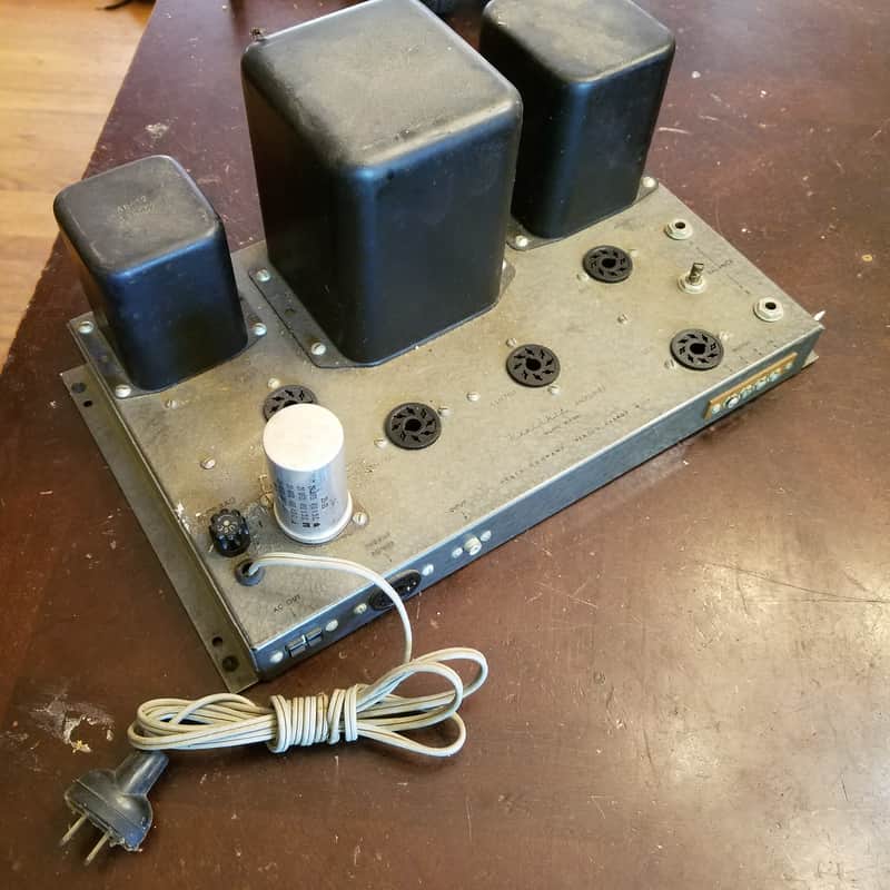 Heathkit W4-AM Tube Mono 5881 Power Amplifier Williamson 1955 - Hammered Grey Steel Paint image 1