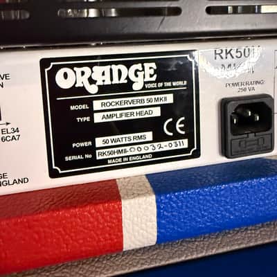 Orange Limited Edition Union Jack Rockerverb 50 MKII / 2x12 Cab Set image 14