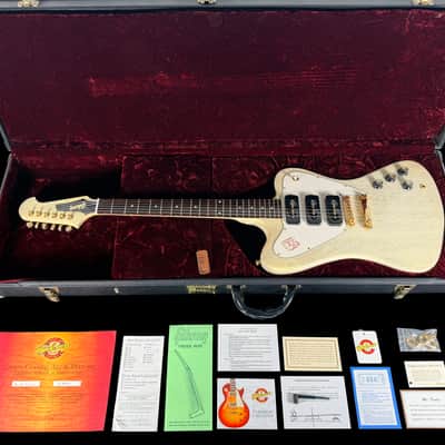 2003 Gibson Non-Reverse Firebird Custom Shop w Triple Soapbars ~ TV White image 13