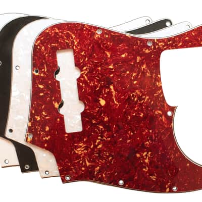 Jazz bass pickguards - White Pearloid image 3