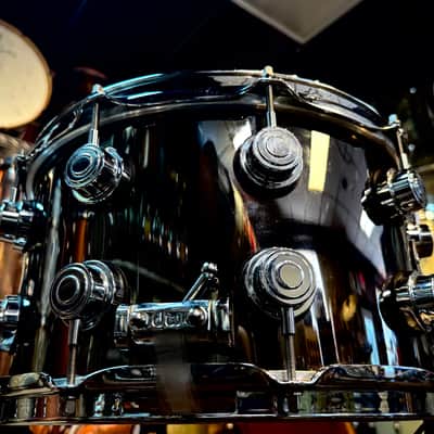 DW 14x8 Collector’s Black Nickel Over Brass Snare Drum image 3