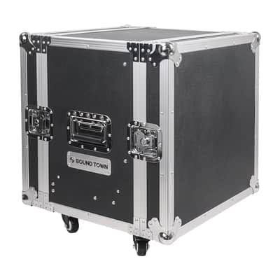 STRC-8U2DR | 8U Rack Case with 2U Rack Drawer, Casters, for 19" Amps, Mixers, Microphone Receivers image 2