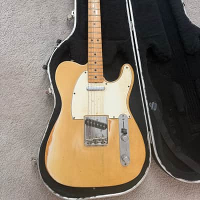 1970 - 1975 Blonde Fender Telecaster with Maple Fretboard and Hardshell Case image 1