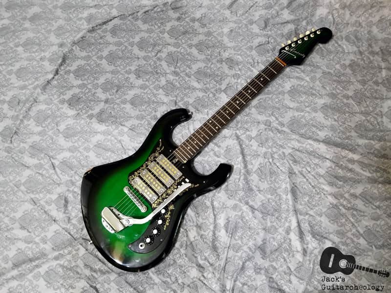 Kimberly 4 Gold Foil Pickup MIJ Electric Guitar (1960s, Greenburst