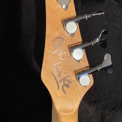 Carvin B4 Electric Bass 4 String  with Active Electronics!  AS~New and in Minty.  2005 - Sea Foam Green, Maple, Abalone, Custom Made cap'n Mike Model.  OHSC and all paperwork.  Killer Bass! image 11