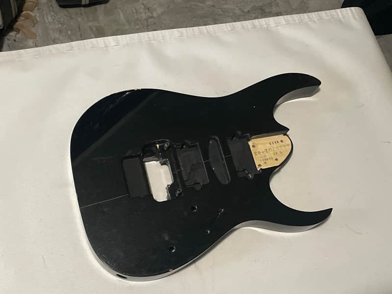 2012 Japan Ibanez RG3570z Prestige Galaxy Black Guitar Body Edge Zero ZPS3 Ready (Severe Damage) image 1